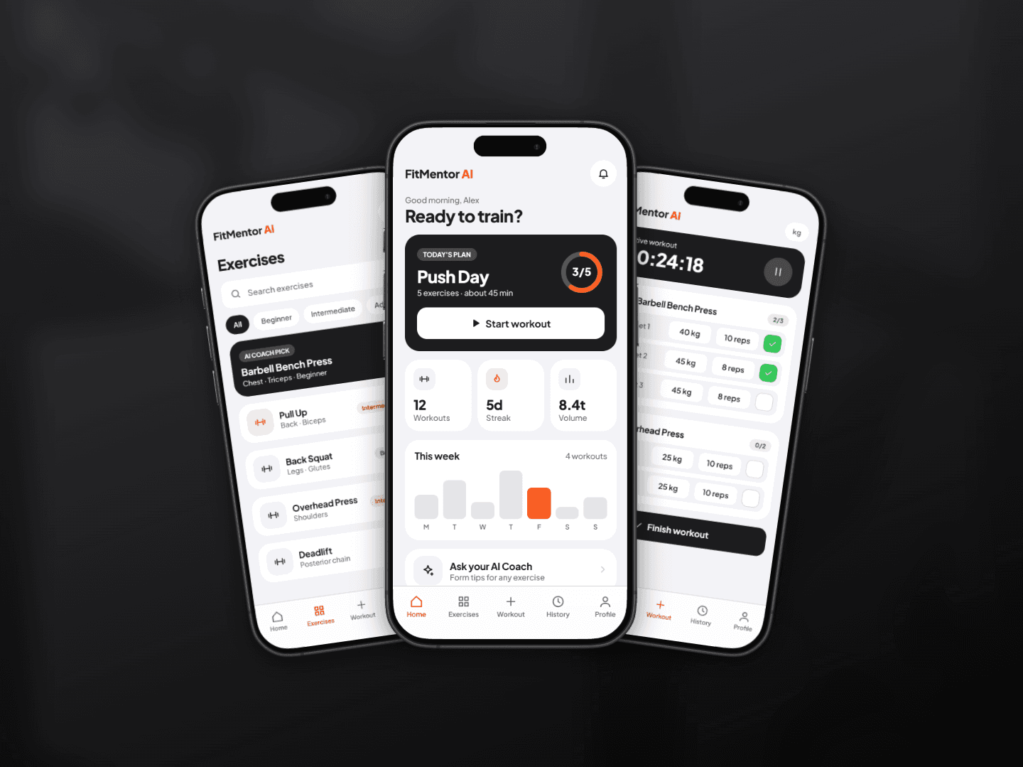 AI FitTracker: AI-Powered Fitness App project screenshot