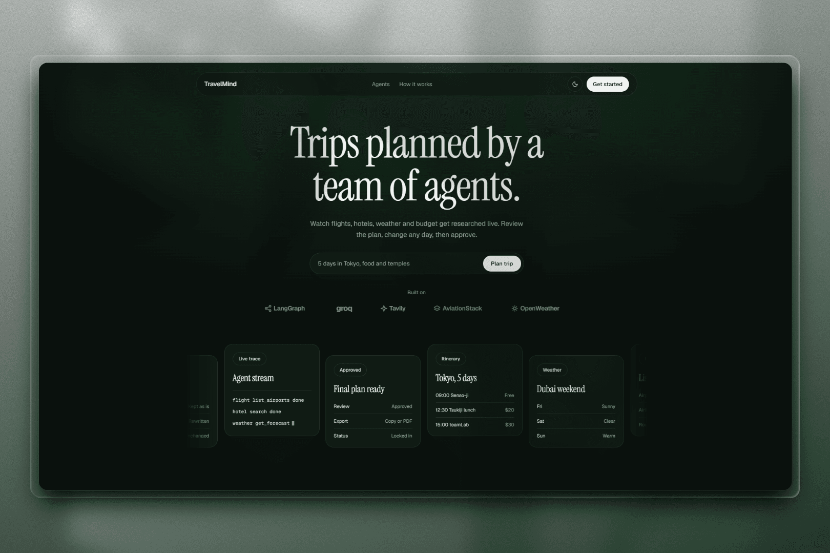 TravelMind-AI: Multi-Agent Travel Planner project screenshot